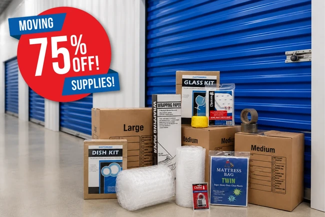 75% Off Moving Supplies